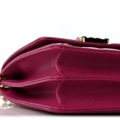 Chanel Caviar Quilted North South Boy Flap Fuchsia 9 of 12