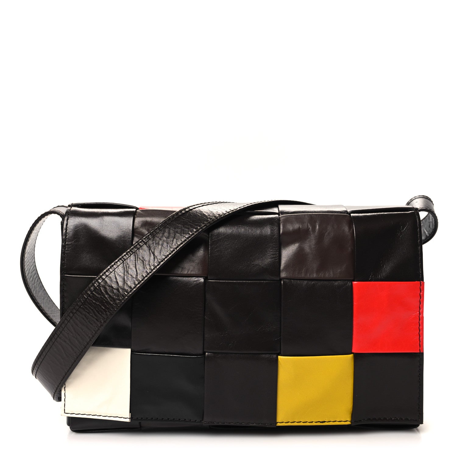 Bottega Veneta Paper Calfskin Maxi Intrecciato Cassette Crossbody Bag Fondant Bitter chocolate 1 of 10