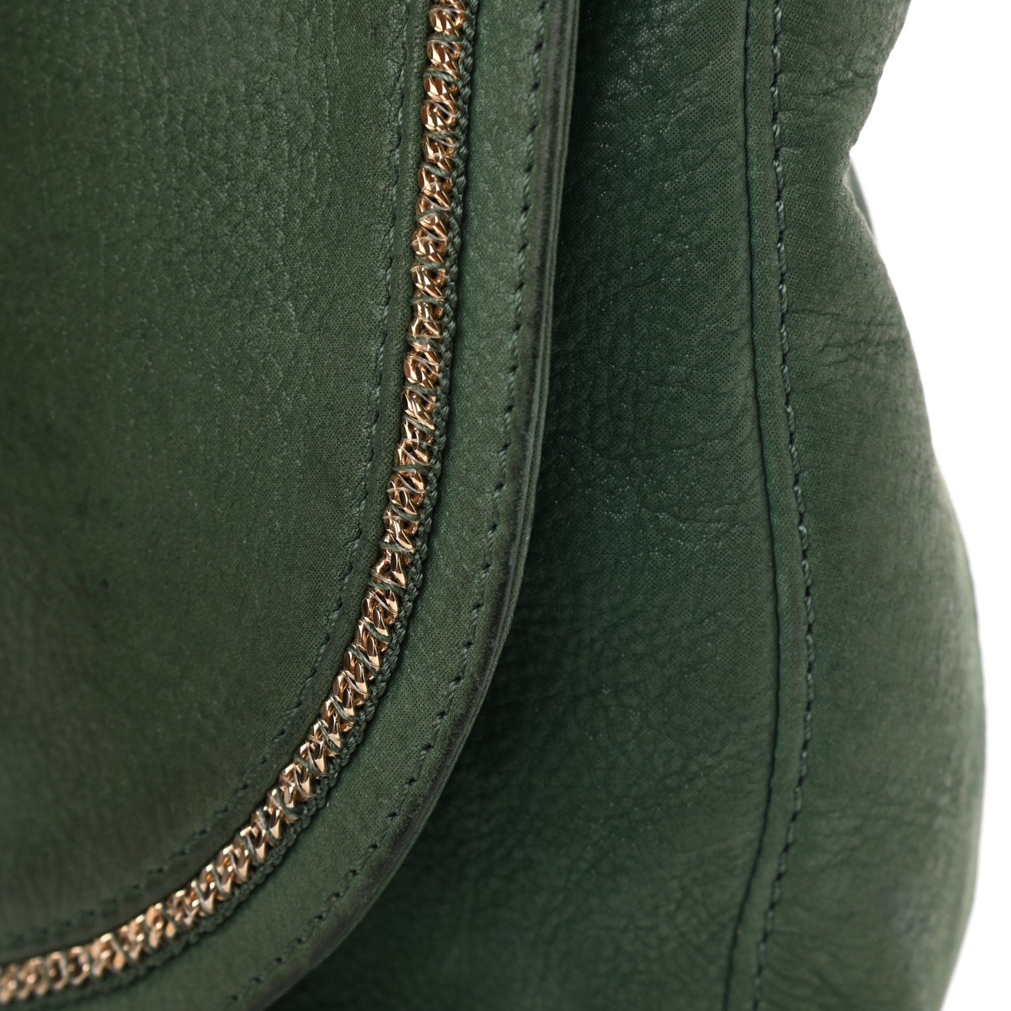 Metallic Calfskin Crossbody Green