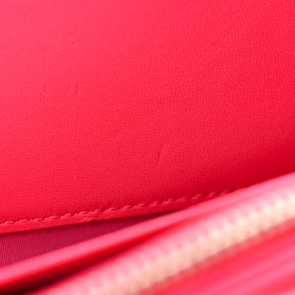 Christian Dior Lambskin Cannage Lady Dior Flap Wallet Pink 9 of 11