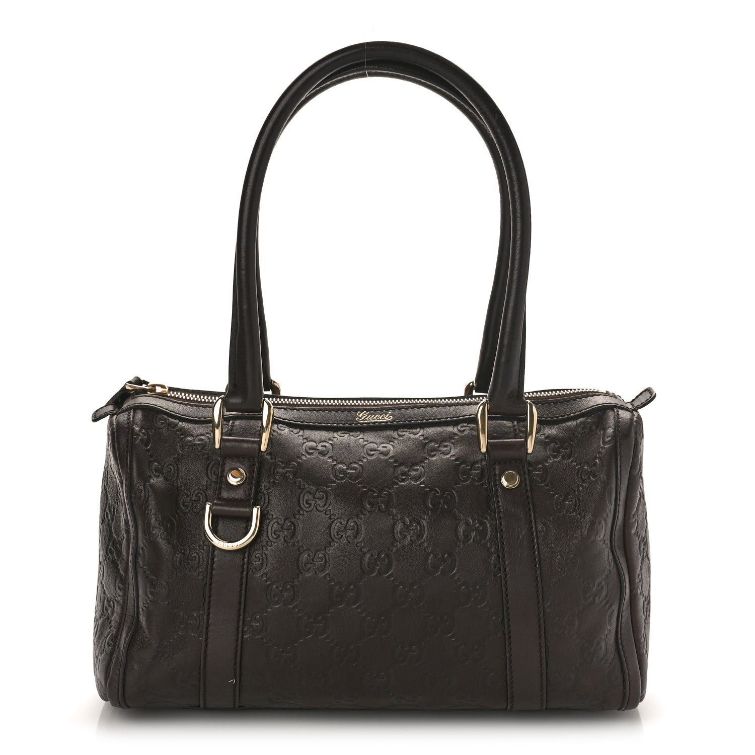 Gucci Guccissima Small Abbey Boston Dark Brown 1 of 10