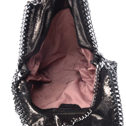 Stella McCartney Chamois Shiny Dotted Falabella Fold Over Tote Ruthenium 5 of 9