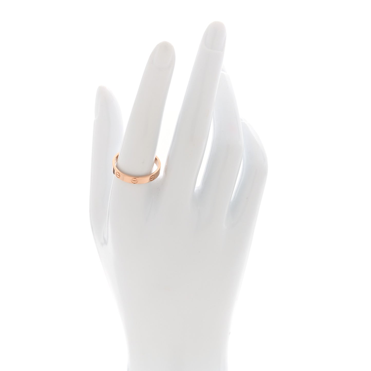 18K Pink Gold 3.5mm LOVE Wedding Band Ring 59 8.75