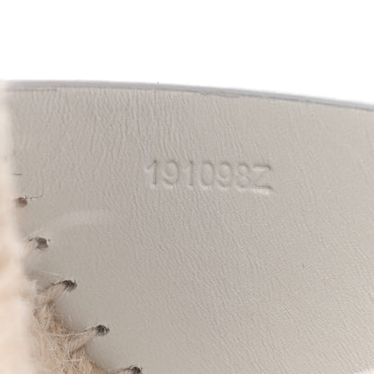 Hermes Calfskin Tipoli Espadrille Wedges 37 White 8 of 13