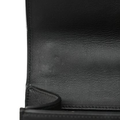 Gucci Calfskin Web Medium Peony Chain Shoulder Bag Black 12 of 12