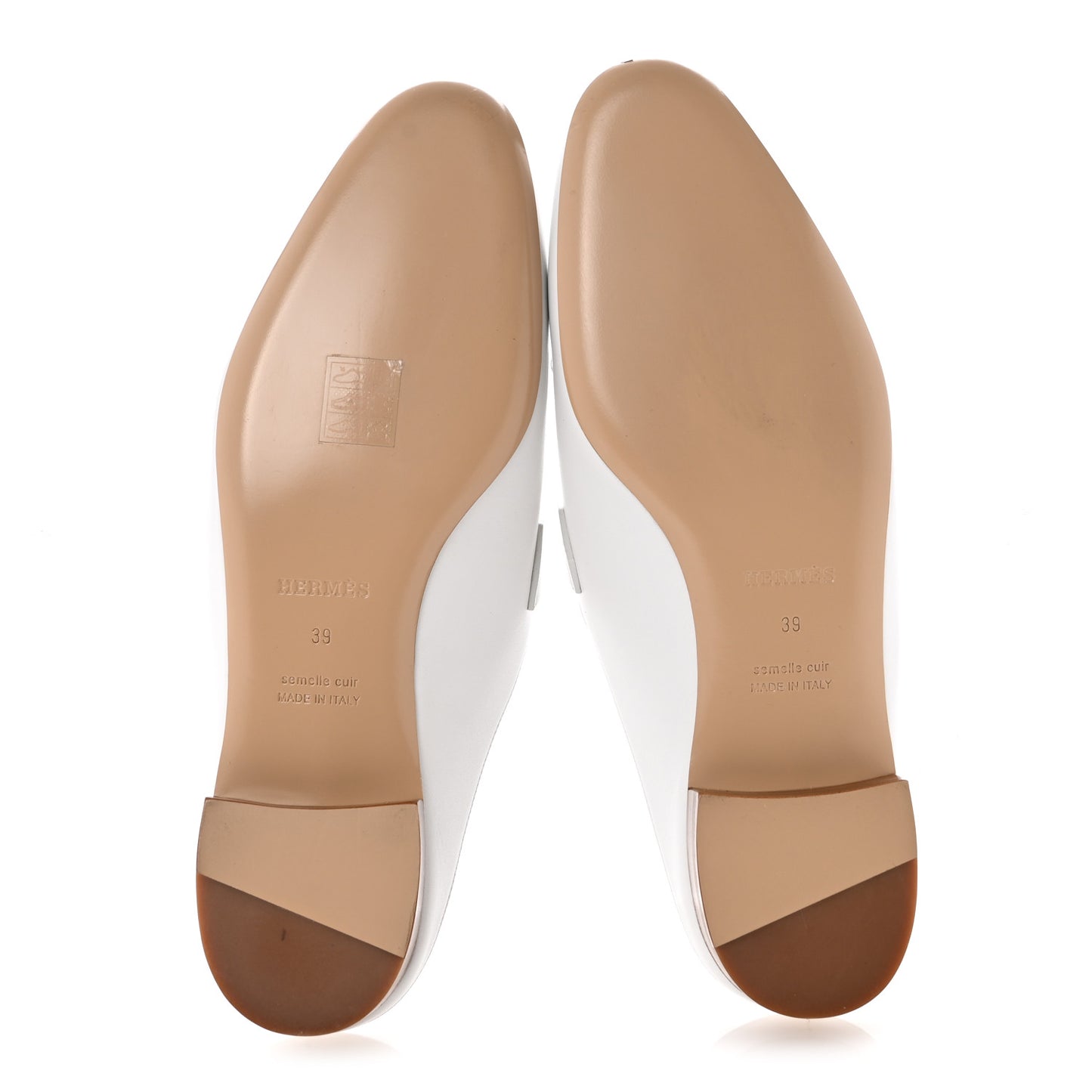 Calfskin Womens Royal Loafers 39 White