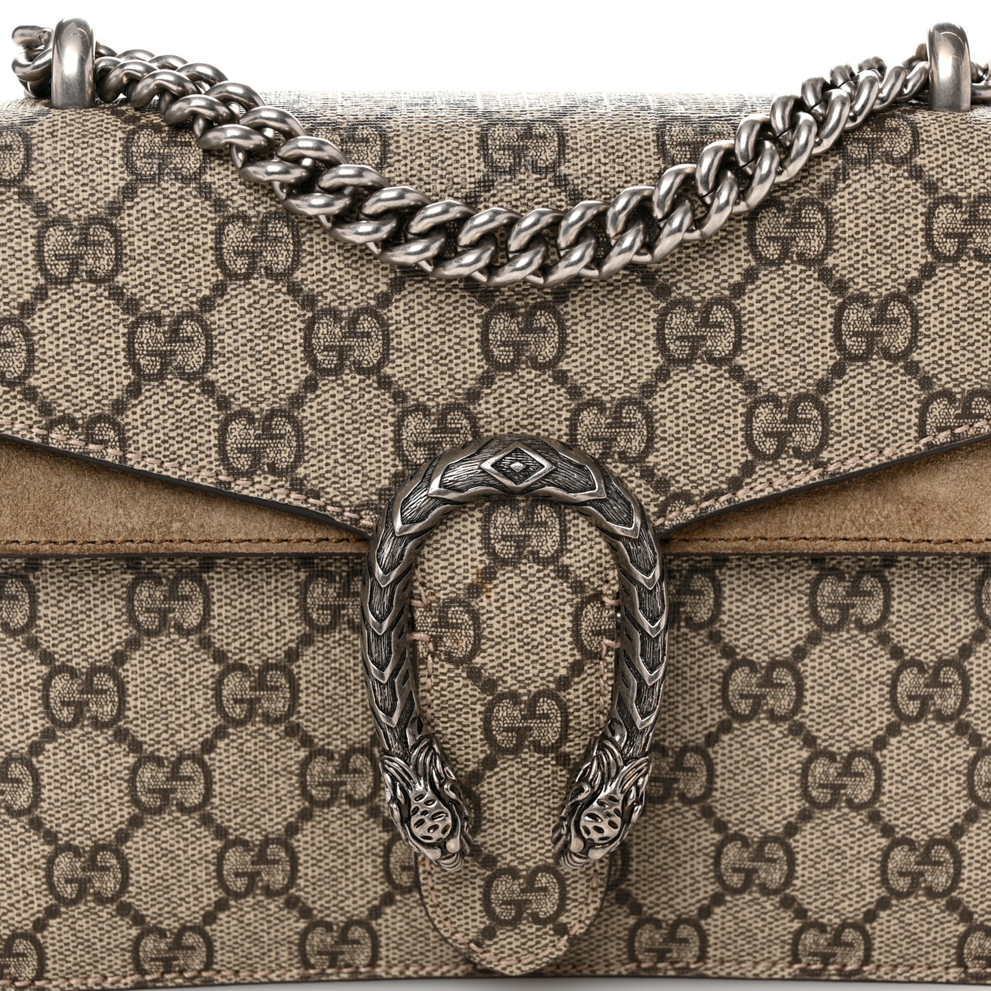 GG Supreme Monogram Mini Dionysus Shoulder Bag Taupe