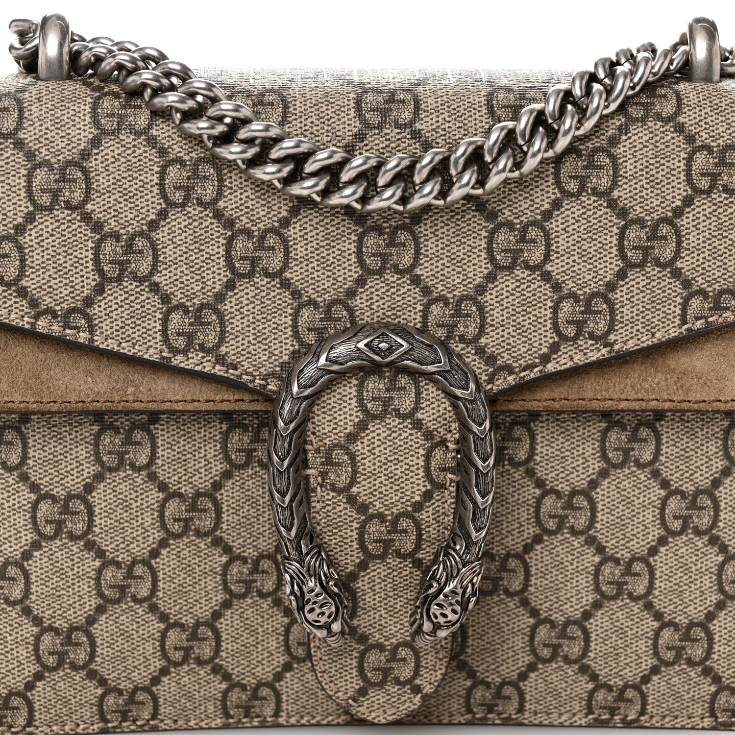 Gucci GG Supreme Monogram Mini Dionysus Shoulder Bag Taupe 8 of 10