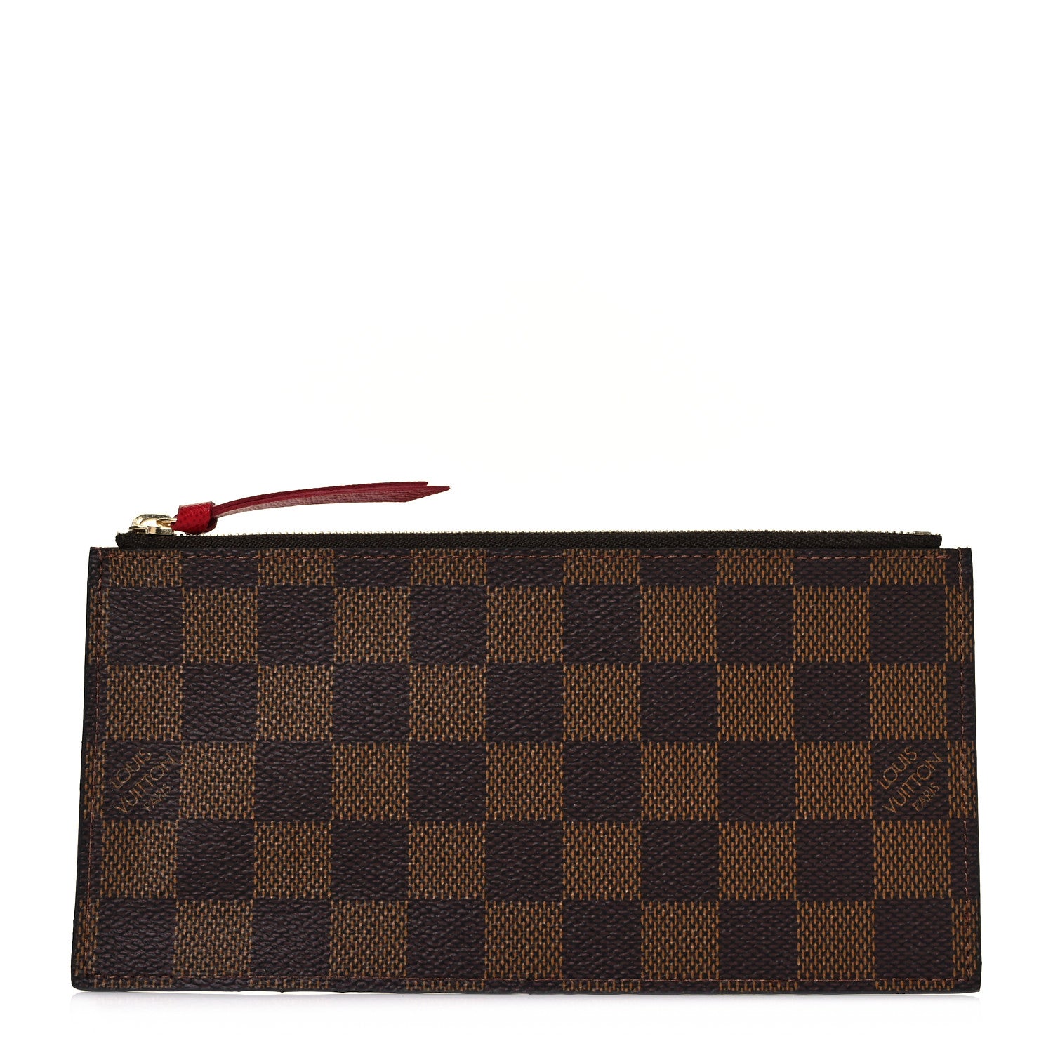 Louis Vuitton Damier Ebene Felicie Chain Wallet Zippered Insert 1 of 8