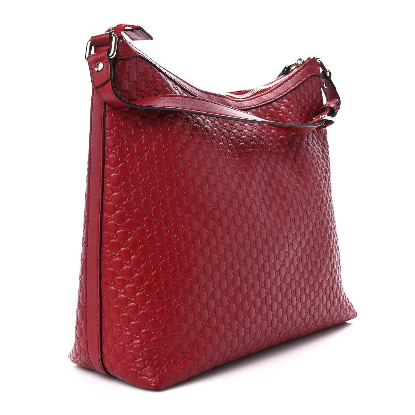 Soft Microguccissima Margaux Shoulder Bag Red