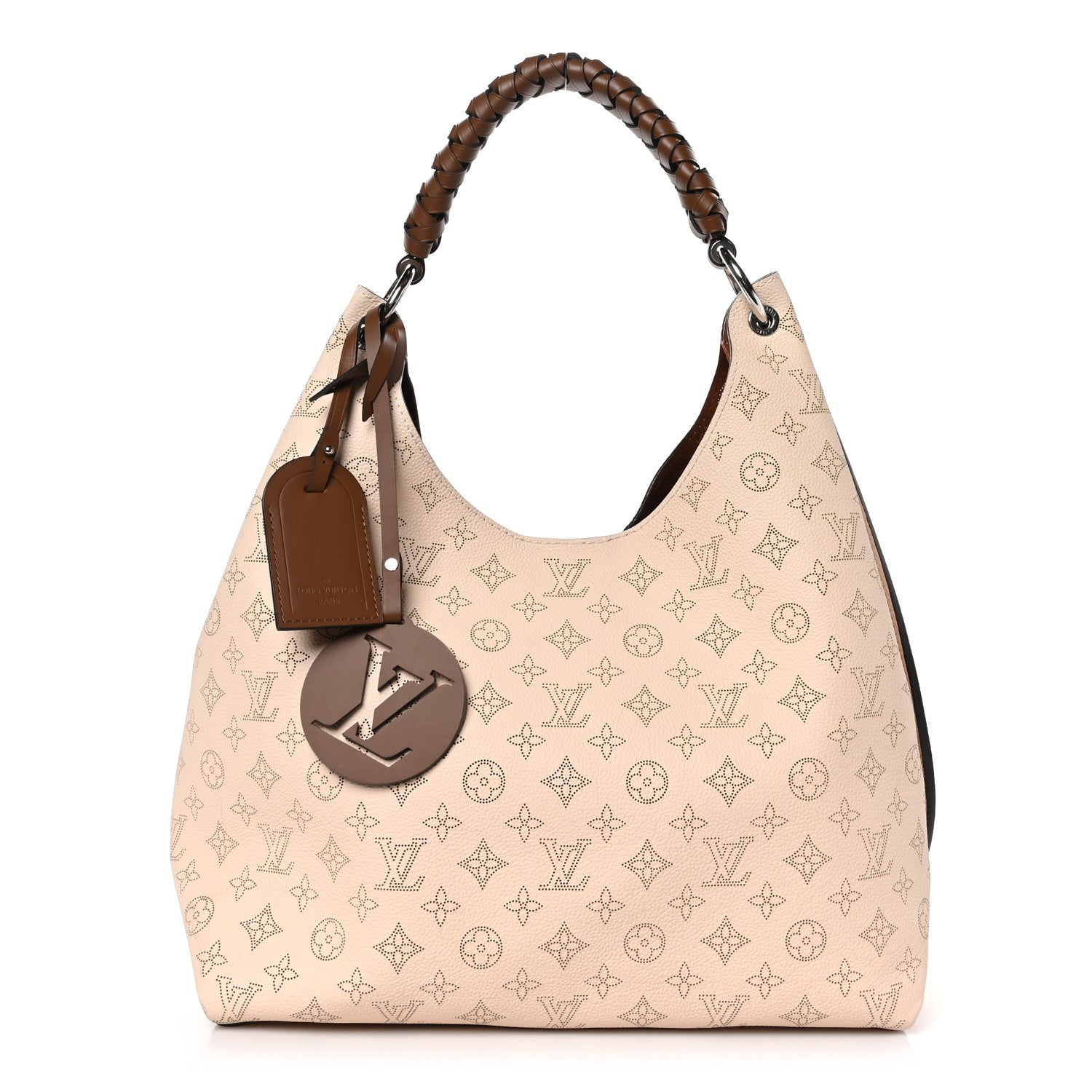 Louis Vuitton Mahina Carmel Hobo Creme 1 of 9