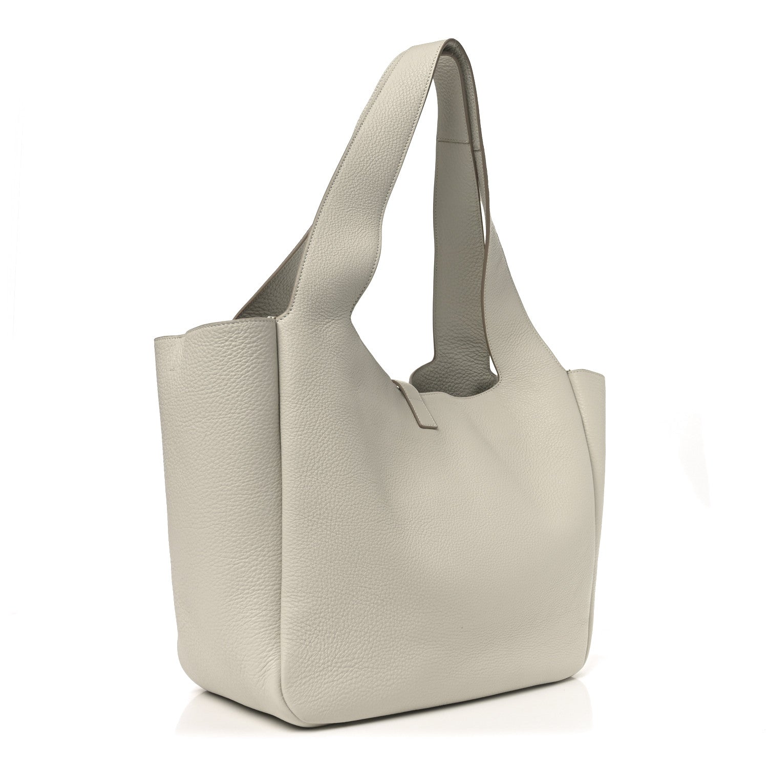 Saint Laurent Grained Deerskin Bea Tote Blanc Vintage 3 of 10