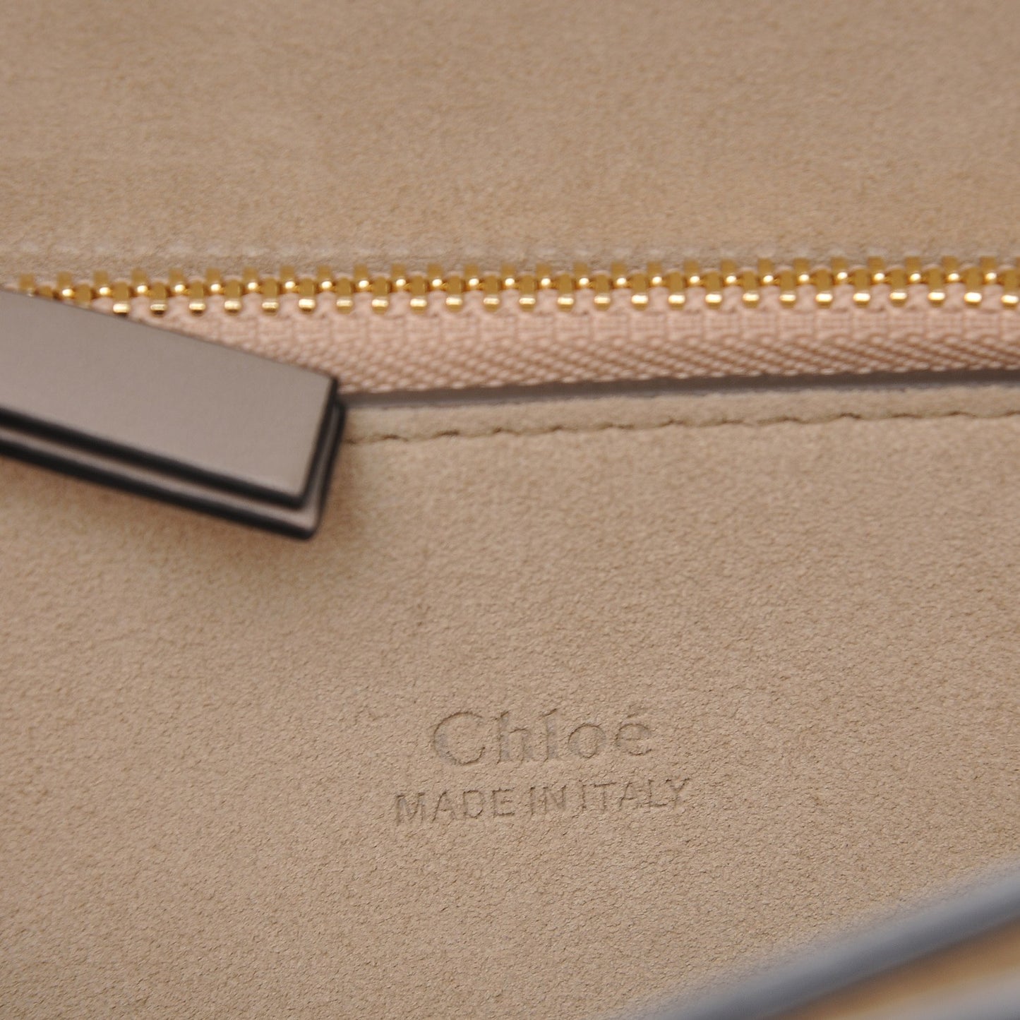 Calfskin Suede Medium Faye Shoulder Bag Motty Grey