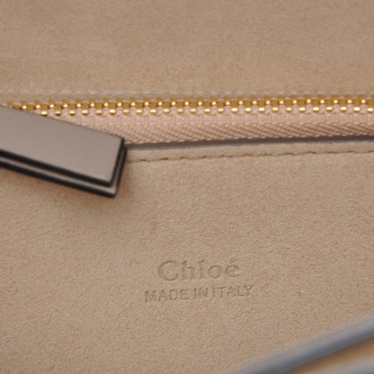 Chloe Calfskin Suede Medium Faye Shoulder Bag Motty Grey 6 of 7