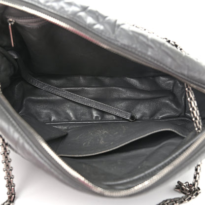 Chanel Aged Calfskin Quilted Large Reissue Camera Case Grey 5 of 11