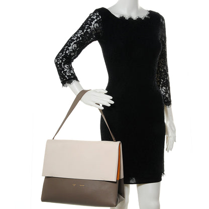 Celine Calfskin All Soft Shoulder Bag Cream 2 of 11