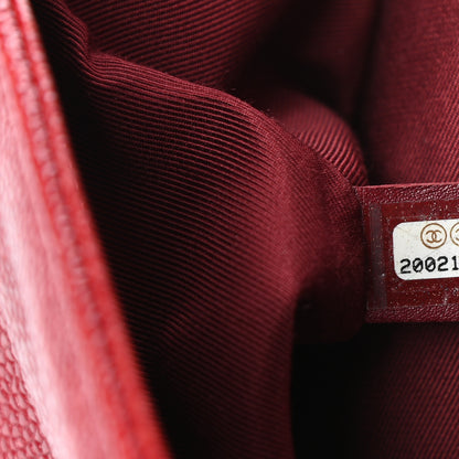 Chanel Caviar Quilted Medium Boy Flap Red 7 of 9