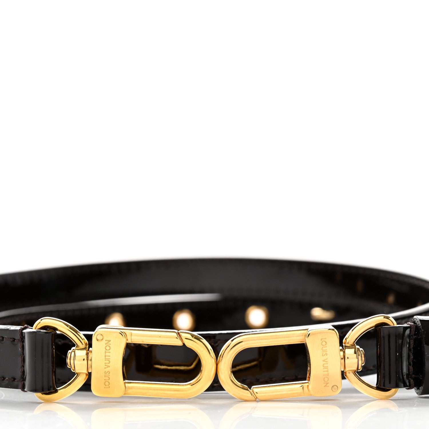 Louis Vuitton Patent 16mm Adjustable Shoulder Strap Amarante 4 of 4