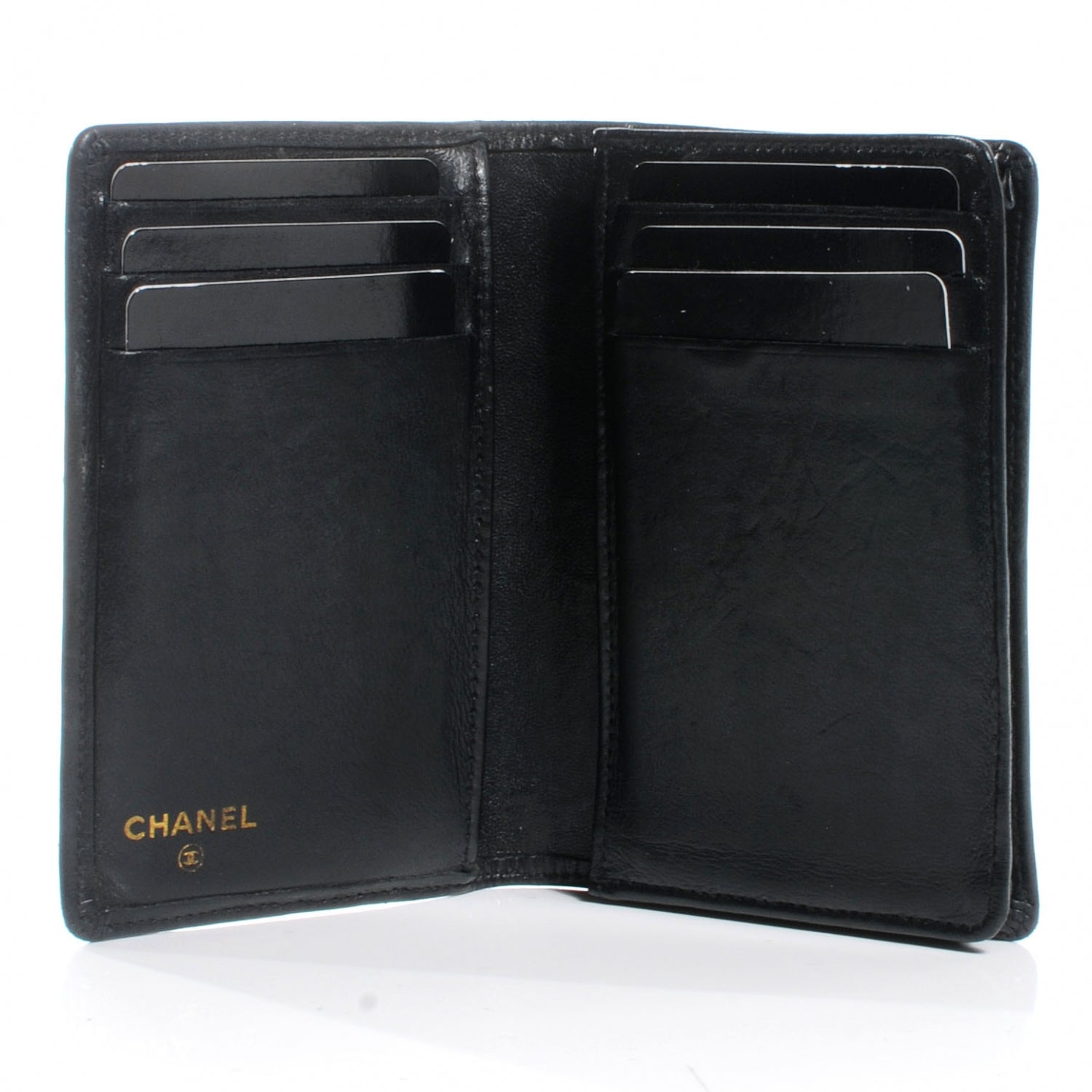 Chanel Lambskin Wallet Black 3 of 9