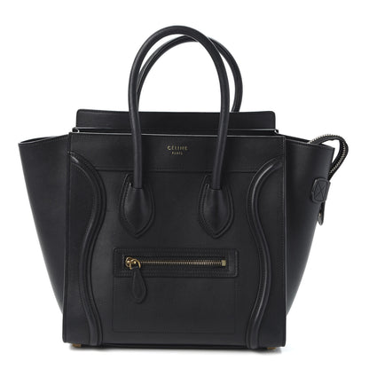 Celine Smooth Calfskin Micro Luggage Black 1 of 9