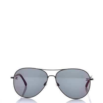 Chanel CC Pilot Sunglasses 4189-T-Q Bordeaux 2 of 9