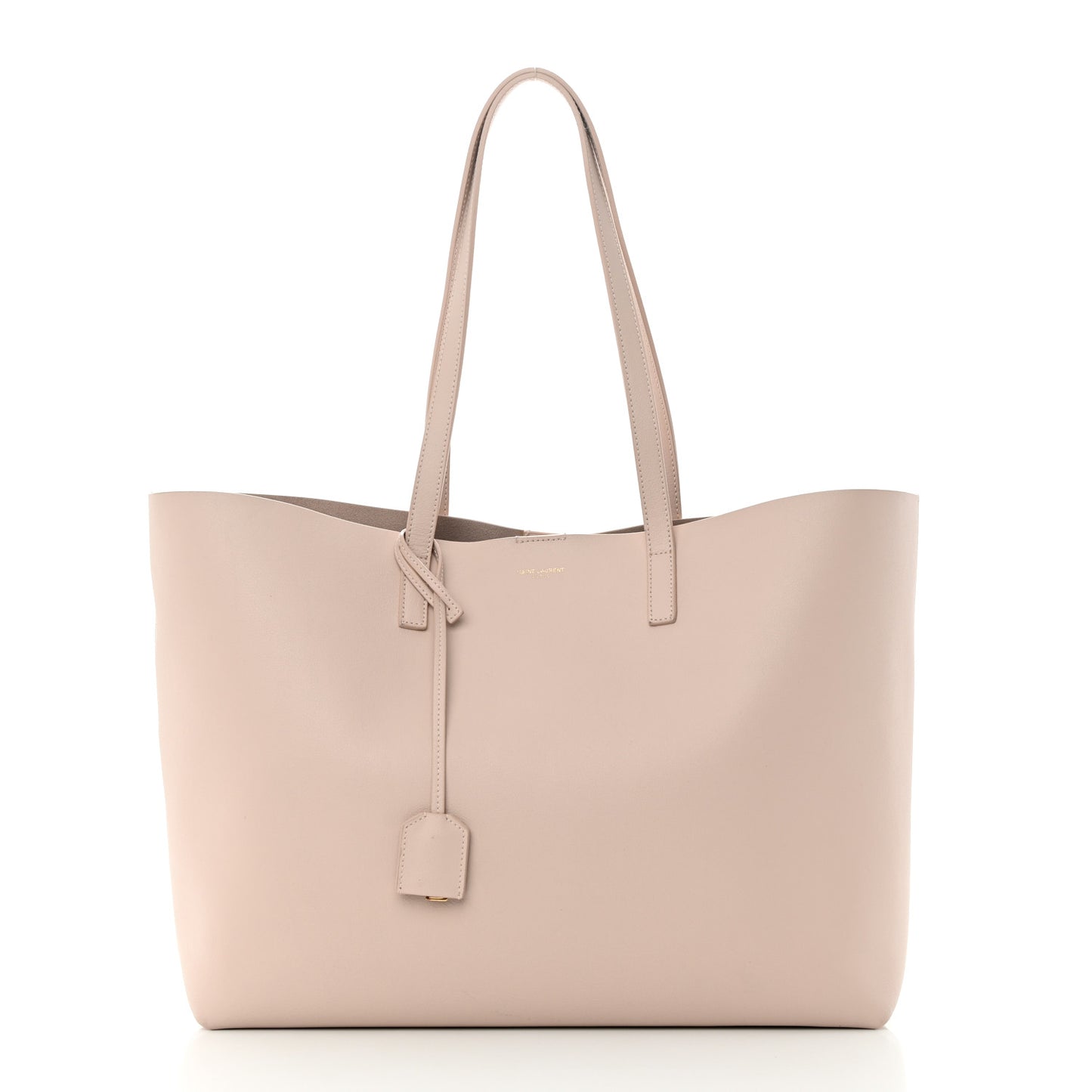 Calfskin Large Shopping Tote Pale Blush