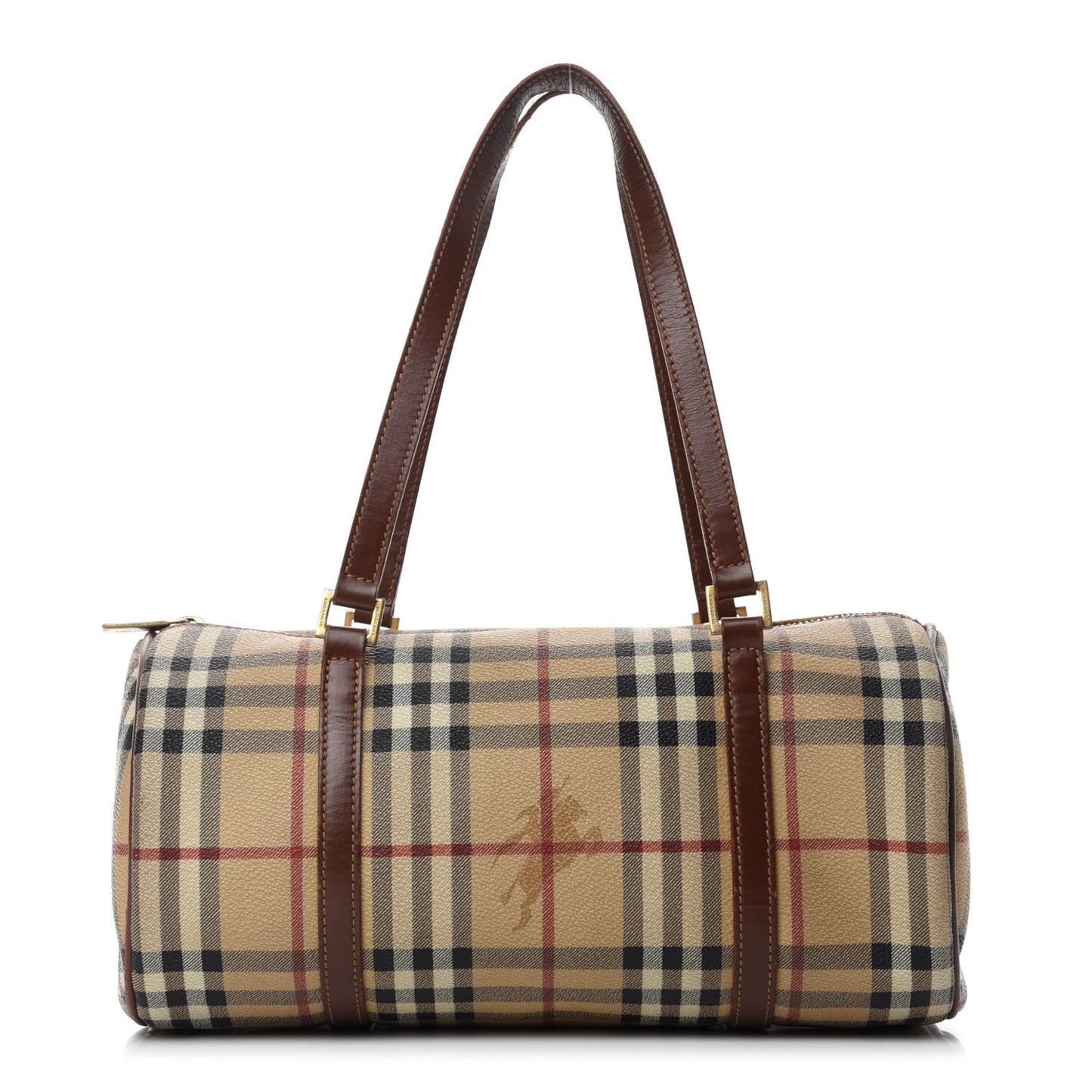 Haymarket Check Barrel Bag Brown