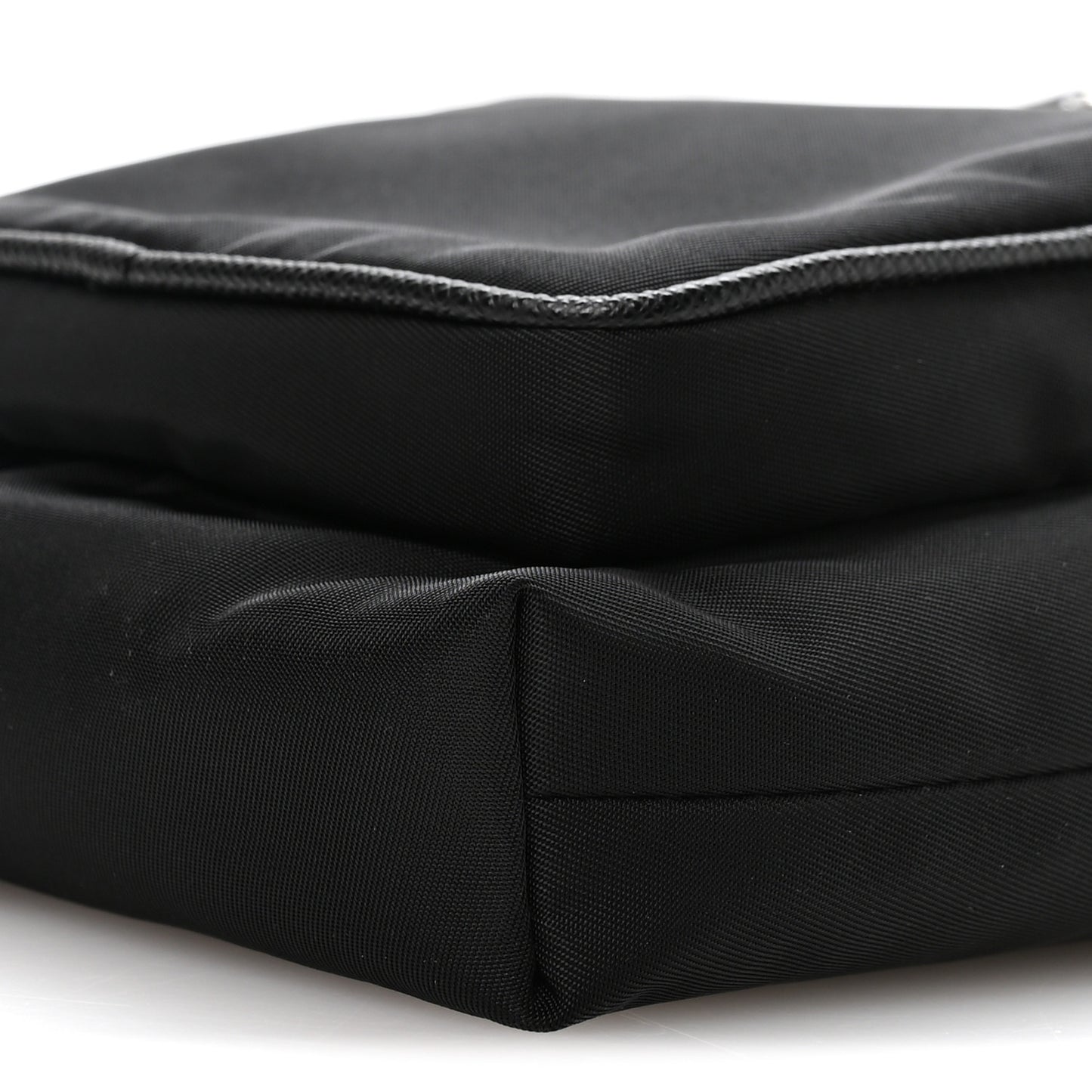 Tessuto Nylon Saffiano Phone Case Crossbody Black