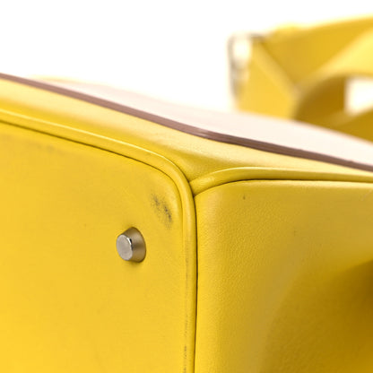 Christian Dior Smooth Calfskin Bi-Color Mini Be Dior Flap Bright Yellow Rose Dragee 10 of 12