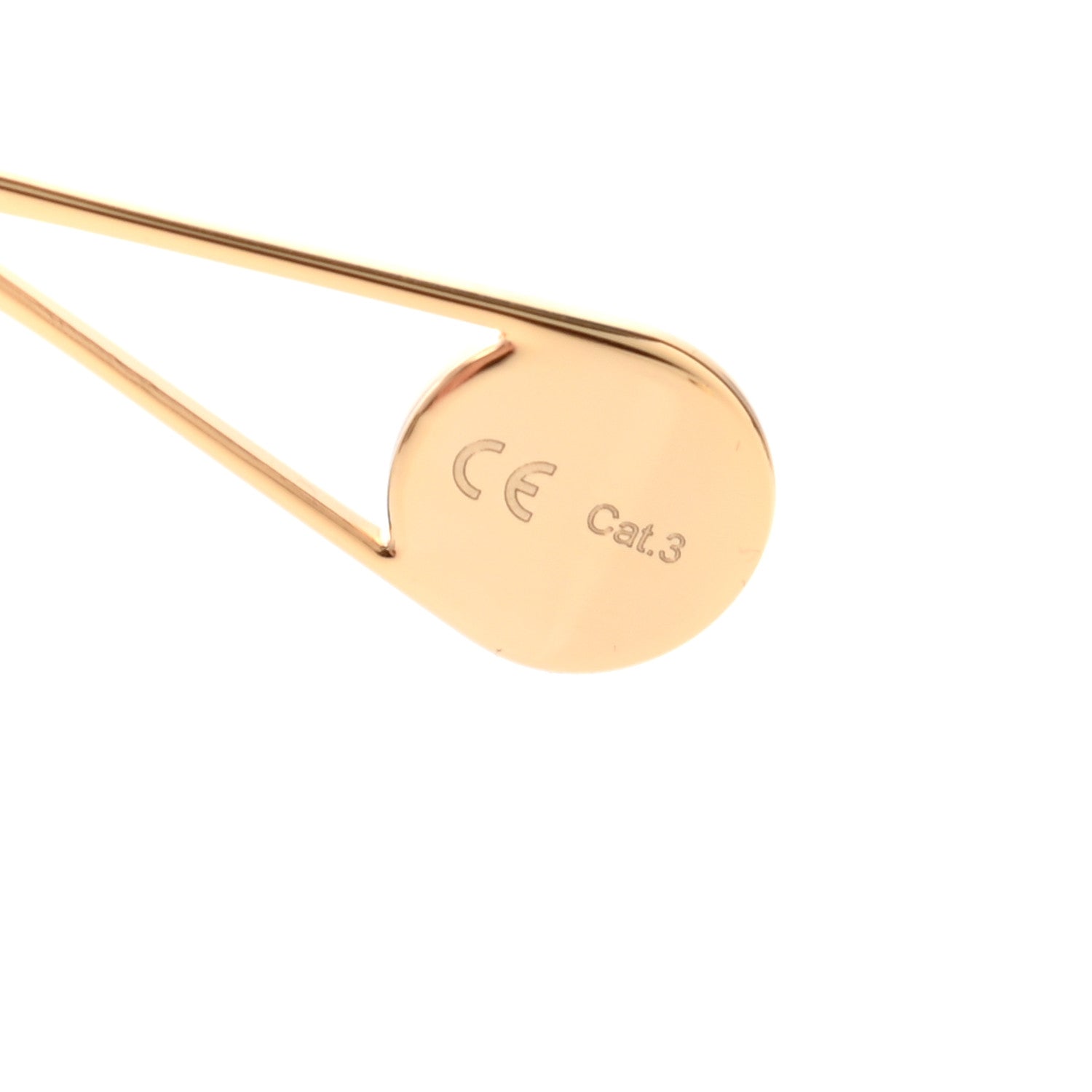 Gucci Metal Pearl Cat Eye Sunglasses GG0364S Gold 5 of 9