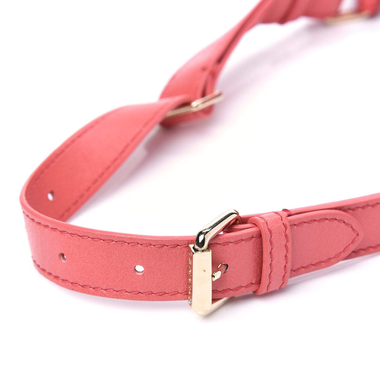 Crumpled Glazed Lambskin Quilted Waist Bag Fanny Pack Pink
