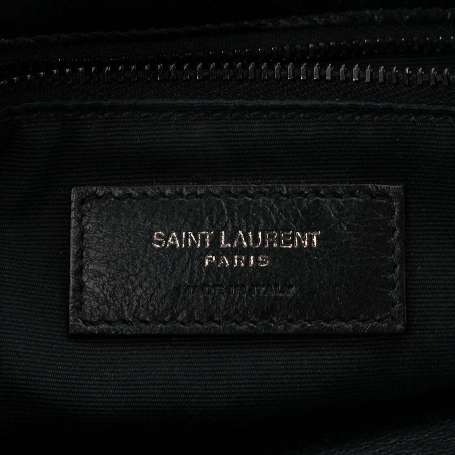 Saint Laurent Crinkled Calfskin Matelasse Monogram Medium Niki Chain Satchel Black 6 of 11