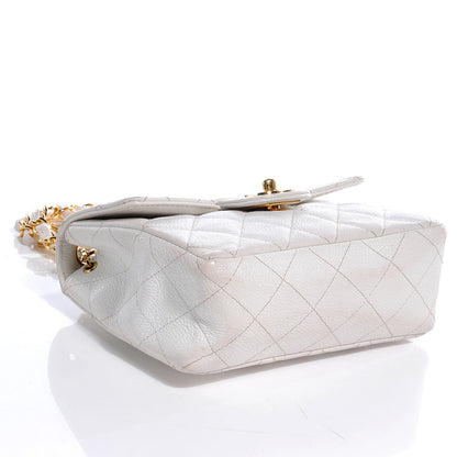 Chanel Caviar Quilted Mini Flap White 4 of 5