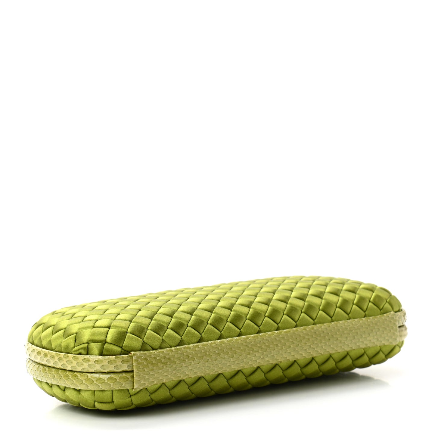 Satin Intreccio Impero Ayers Stretch Knot Clutch Assenzio