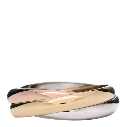 Cartier 18K Pink Yellow White Gold Classic Trinity Ring 55 7.25 3 of 5