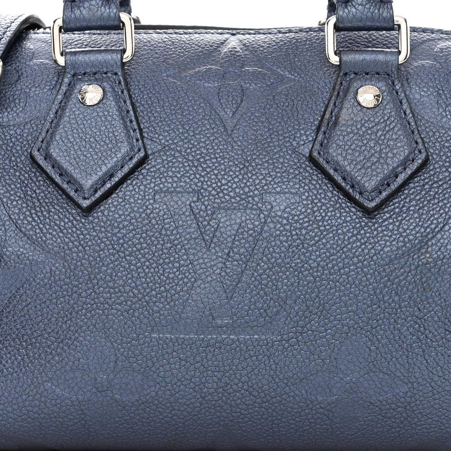 Metallic Empreinte Monogram Giant Speedy Bandouliere 20 Navy Nacre