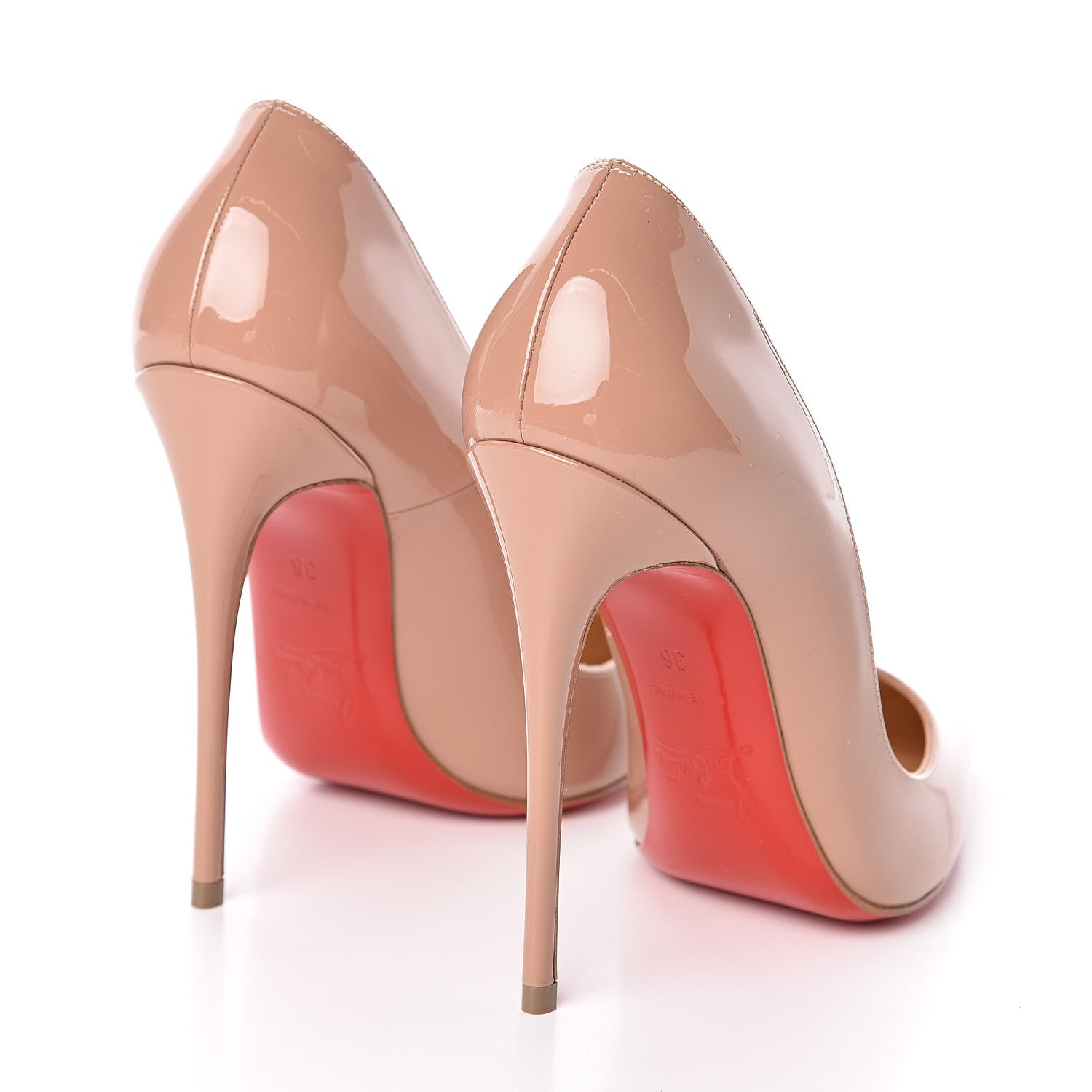 Christian Louboutin Patent So Kate 120 Pumps 36 Nude 4 of 8