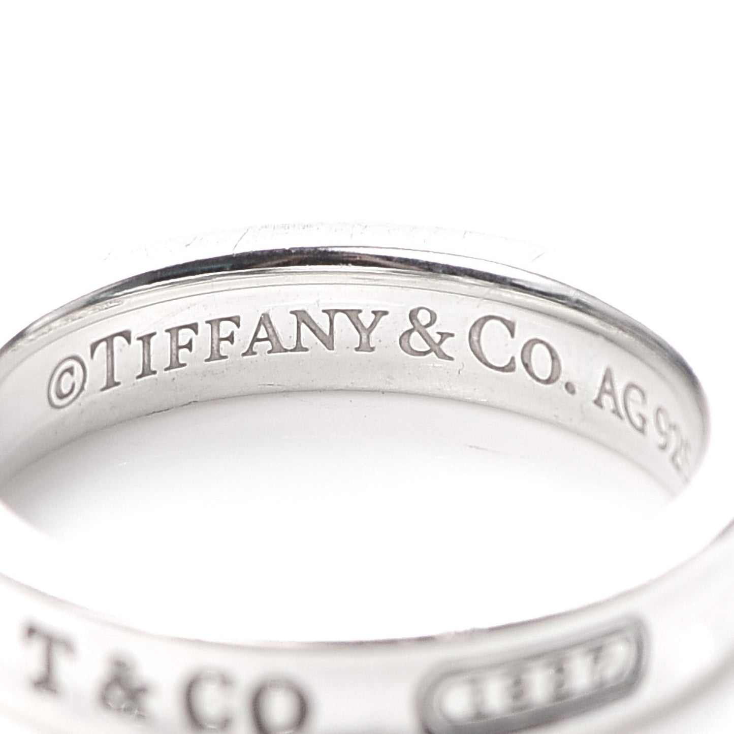 Sterling Silver Narrow 1837 Band Ring 52 6