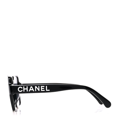 Chanel Acetate Square Sunglasses 5408-A Black 3 of 8