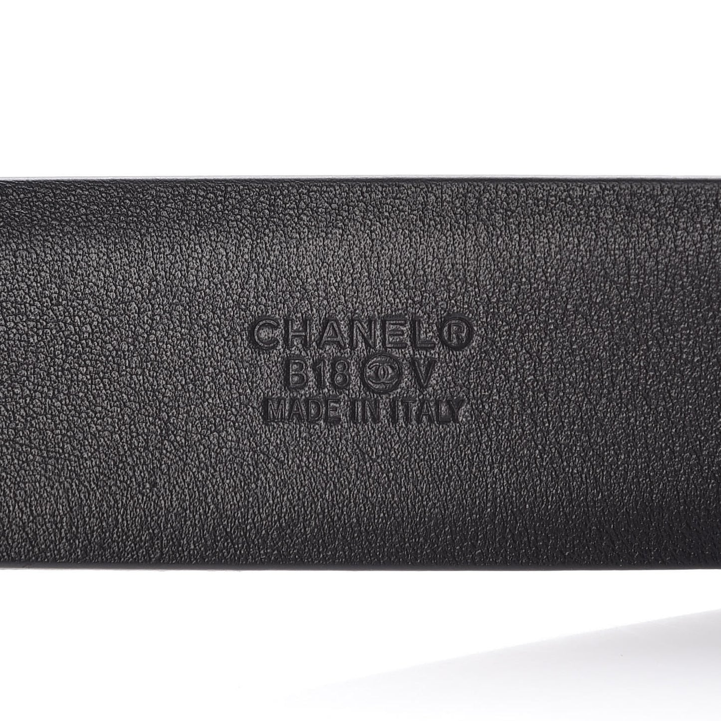 Calfskin CC Chain Belt 85 34 Black