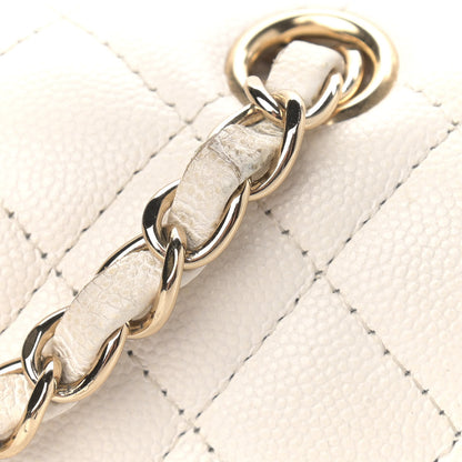 Chanel Caviar Quilted Small Double Flap White 11 of 16