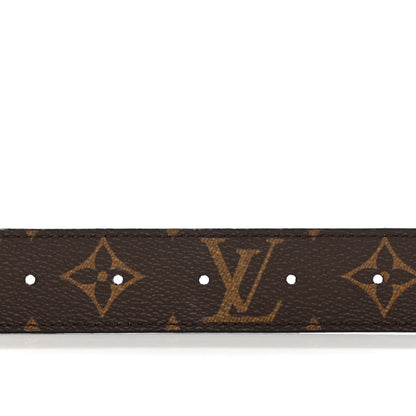 Louis Vuitton Calfskin Monogram 30mm LV Initiales Reversible Belt 90 36 Black 4 of 5