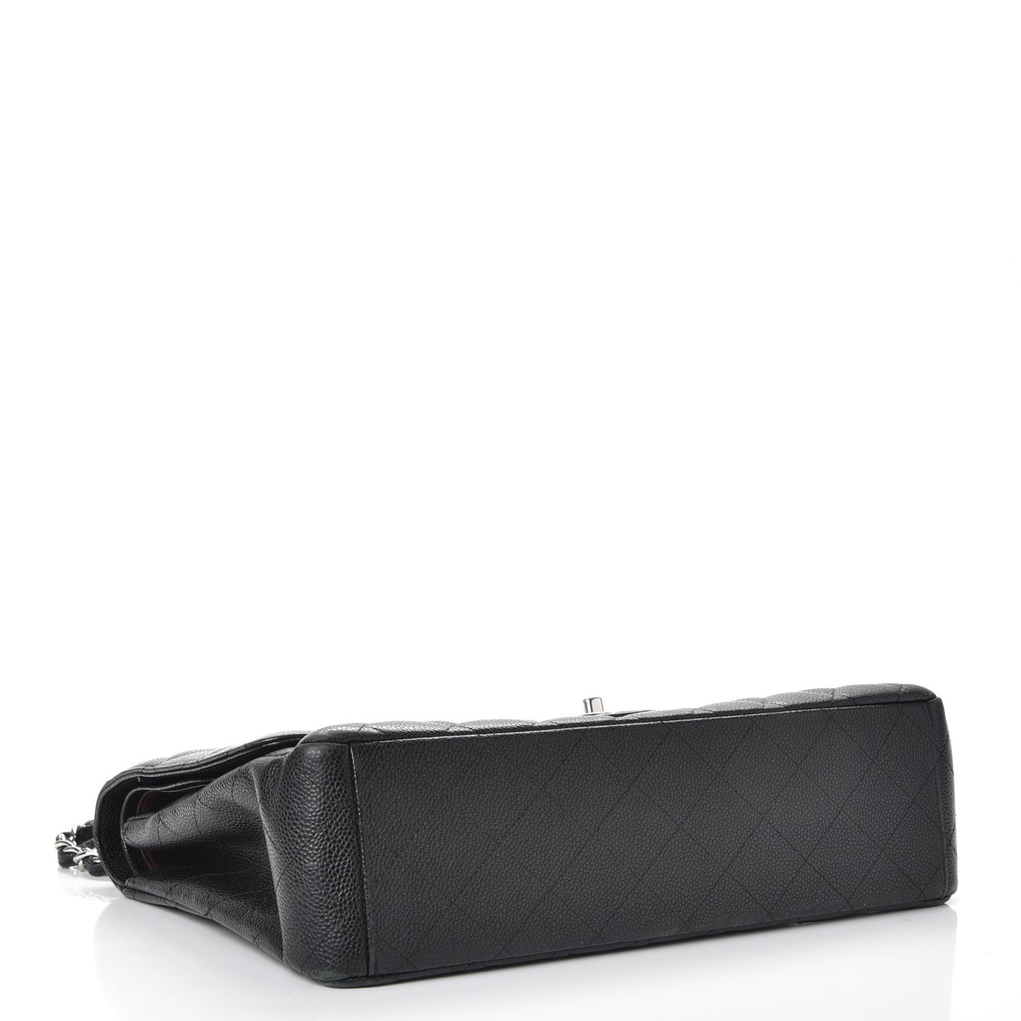 Caviar Quilted Maxi Double Flap Black
