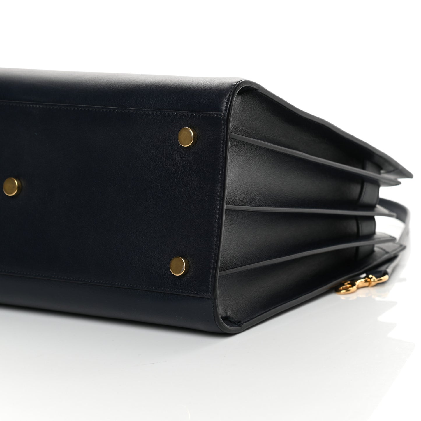 Smooth Calfskin Small Double Face Sac De Jour Marine Black