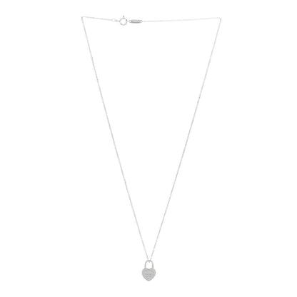 Tiffany Sterling Silver Return to Tiffany Heart Lock Pendant Necklace 3 of 4