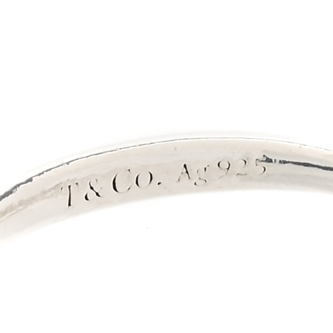 Tiffany Sterling Silver Paloma Picasso Graffiti Love Ring 52 6 4 of 4