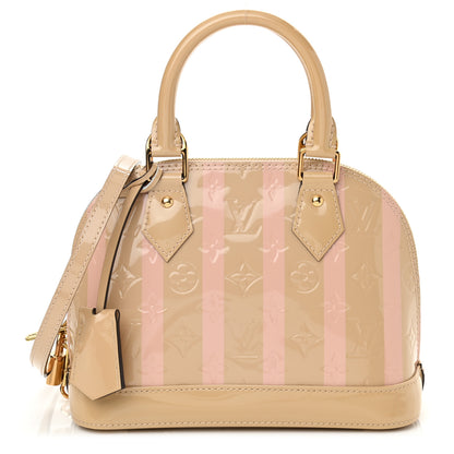 Louis Vuitton Vernis Rayures Alma BB Dune 1 of 10