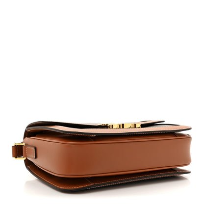 Celine Triomphe Canvas Calfskin Medium Triomphe Bag Tan 4 of 13