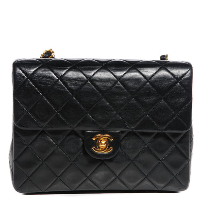 Chanel Lambskin Quilted Mini Square Flap Black 1 of 7