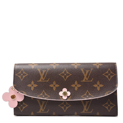 Louis Vuitton Monogram Bloom Flower Emilie Wallet 1 of 8
